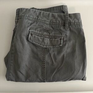 Lands End Canvas Cotton Cargo Pants Gray Size 14